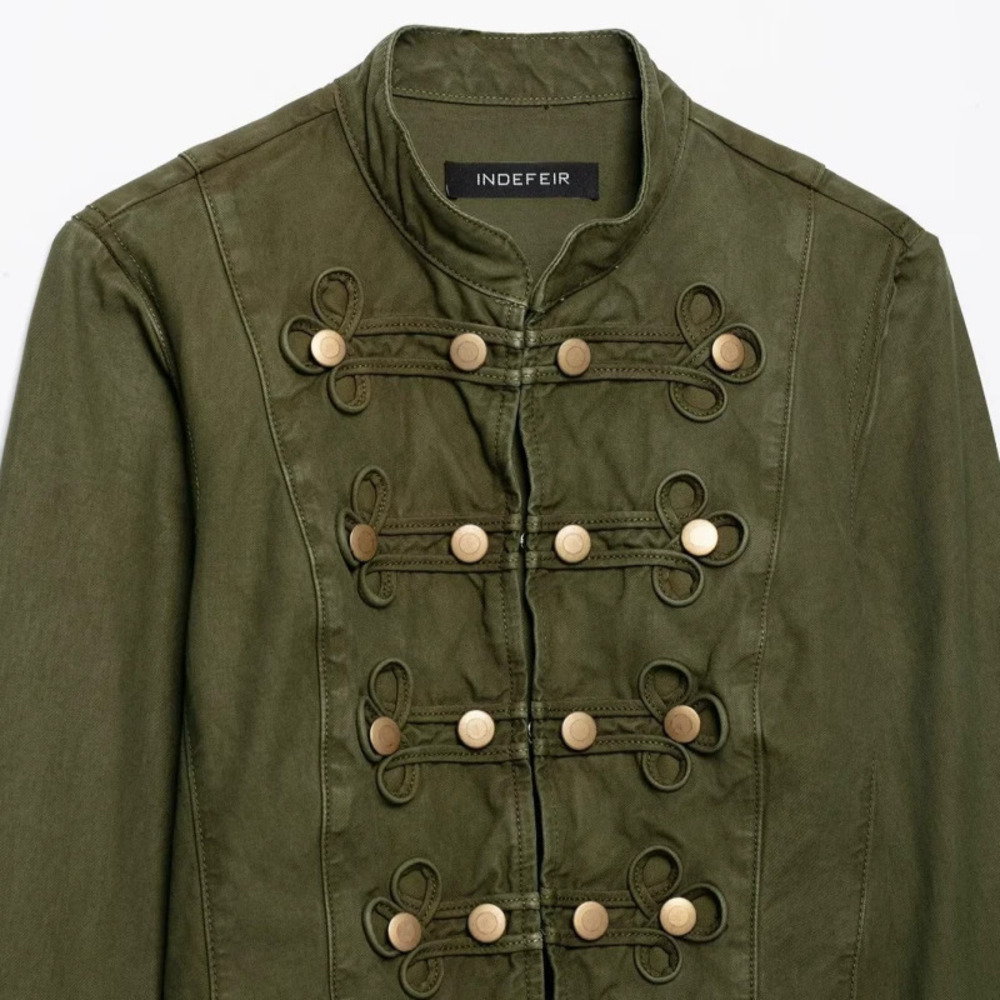 ZARA Windproof Versatile Button Trim Slim Fit Jacket